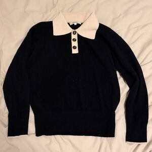 Simple Retro Black and Cream Sweatshirt